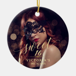 Masquerade Photo Sweet 16 セラミックオーナメント