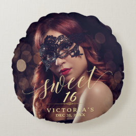 Masquerade Photo Sweet 16 ラウンドクッション