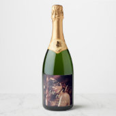 Masquerade Photo Sweet 16 Birthday スパークリングワインラベル (正面)