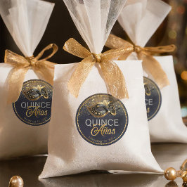 Masquerade Quince Anosブラック金ゴールドID1031 ラウンドシール