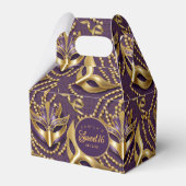 Masquerade Sweet 16パターンパープル金ゴールドID1032 フェイバーボックス (正面サイド)