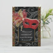 Masquerade Sweet 16パーティー、Mis Quince Anos 招待状 (スタンド正面)