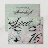 Masquerade Sweet 16 (alt)招待状 招待状 (正面/裏面)