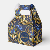 Masquerade Sweet 16 Pattern Blue金ゴールドID1032 フェイバーボックス (正面サイド)