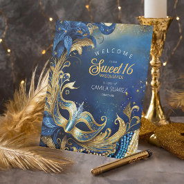 Masquerade Sweet 16 Welcome Blue金ゴールドID1032 台座サイン