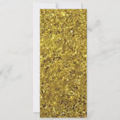 Masquerade Ticket Birthday Invitation Teal Gold 招待状 (裏面)