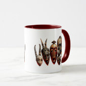 Masques africains traditionnels. マグカップ (正面右)