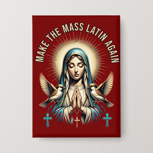 Mass Latin AgainヴァージンMaryボタン 缶バッジ (正面)