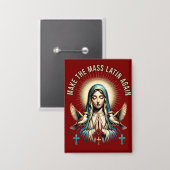 Mass Latin AgainヴァージンMaryボタン 缶バッジ (正面/裏面)