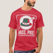 Mass Pike - Retro 1960s Massachusetts Tシャツ (正面)