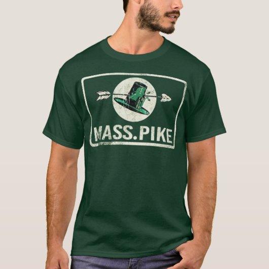 Mass Pike T Shirt - Retro 1960s Massachusetts High Tシャツ (正面)