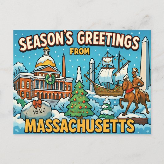 MASSACHUSETTSはがき ポストカード (正面)