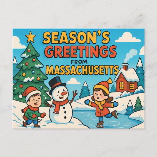 MASSACHUSETTSはがき ポストカード (正面)