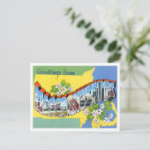 Massachusettsヴィンテージ大文字葉書 ポストカード (スタンド正面)