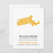 MASSACHUSETTS新しいアドレスを移動したNew Home ポストカード (正面/裏面)