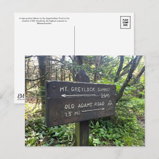 Massachusetts Appalachian Trail Postcard ポストカード (正面/裏面)