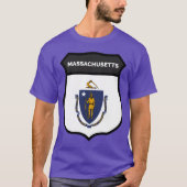 MASSACHUSETTS BADGE IV Oversized Tシャツ (正面)