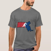 Massachusetts Basketball USA Colors Tシャツ (正面)