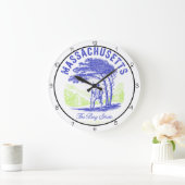 Massachusetts Bay State Minuteman  ラージ壁時計 (ホーム)