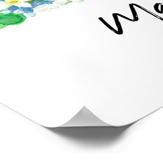 Massachusetts Bird Chickadee Willow Branches ポスター (角)