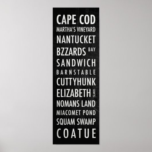 Massachusetts Bus Poster - Cape Cod ポスター (正面)