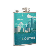 Massachusetts Night Cityscape | Boston City フラスク (右)