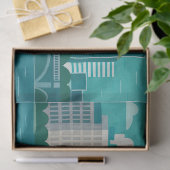 Massachusetts Night Cityscape | Boston City 薄葉紙 (ギフト)