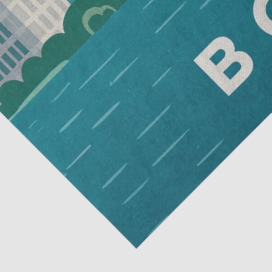 Massachusetts Night Cityscape | Boston City 薄葉紙 (詳細)