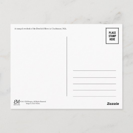 Massachusetts Postcard ポストカード (裏面)