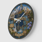 Massachusetts State Coastal and Historic Landmark ラージ壁時計 (傾斜)