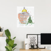 Massachusetts State House Poster ポスター (ホームオフィス)