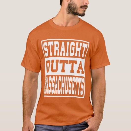 Massachusetts Straight outta Massachusetts Ideas g Tシャツ (正面)