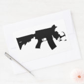 Massachusetts - The Spirit of America AR Variant 長方形シール (封筒)