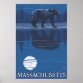 MassachusettsBear in the Moonlight ポスター (正面)