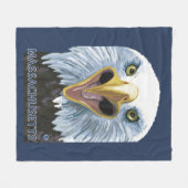 MassachusettsEagleの終わり フリースブランケット (正面(横))