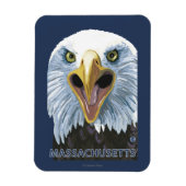 MassachusettsEagle Up Close マグネット (縦)