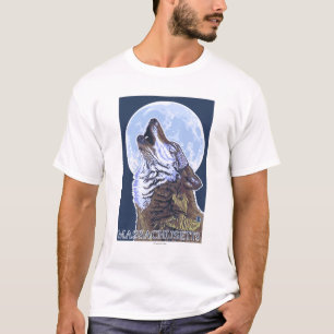 MassachusettsHowlingのオオカミ Tシャツ