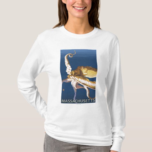 MassachusettsOctopus場面 Tシャツ (正面)