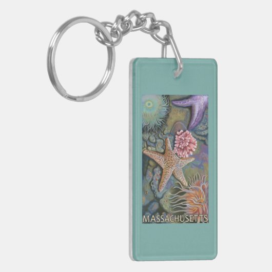 MassachusettsTidepool場面 キーホルダー (正面左)