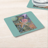 MassachusettsTidepool場面 スクエアペーパーコースター (アングル)