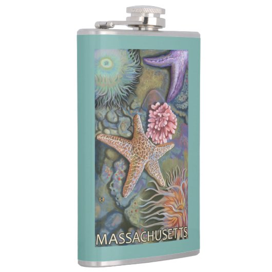 MassachusettsTidepool場面 フラスク (右)