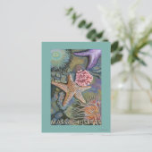 MassachusettsTidepool場面 ポストカード (スタンド正面)