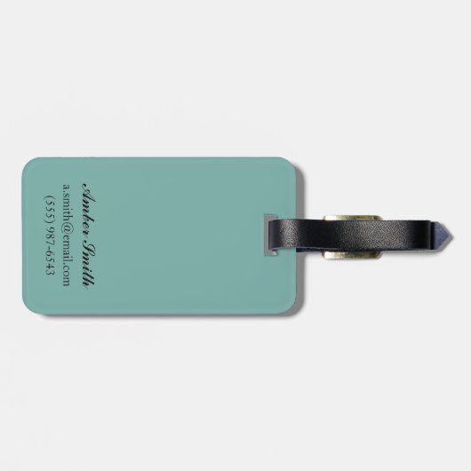 MassachusettsTidepool場面 ラゲッジタグ (裏面横)