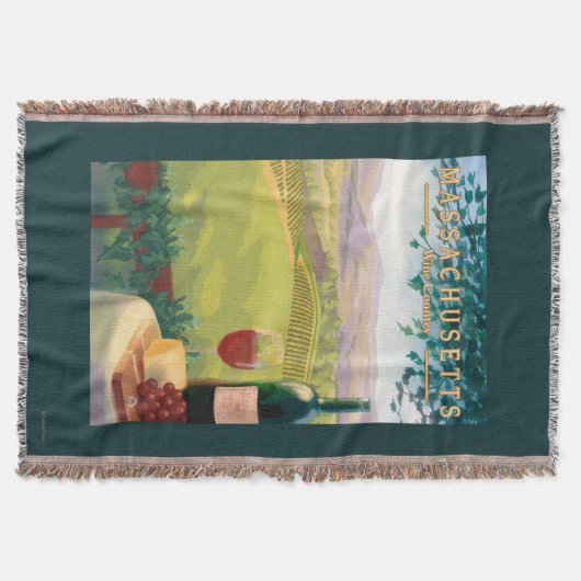 MassachusettsWineの国場面 スローブランケット (正面)