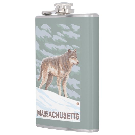 MassachusettsWolf場面 フラスク (左)