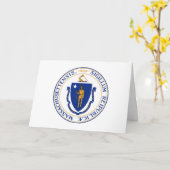 Massachusite Seal, Seal of Massachusetts カード (黄色い花)