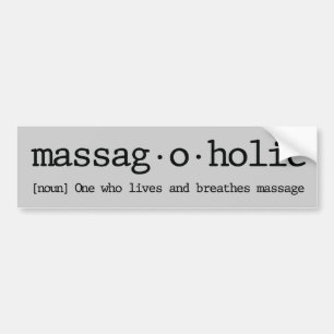 massagaholicの定義 バンパーステッカー