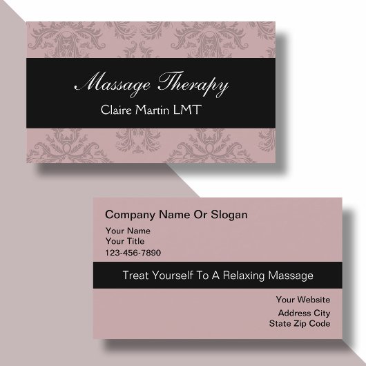 Massage モダン Business Card 名刺