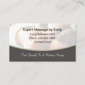 Massage モダン Business Card 名刺 (正面)