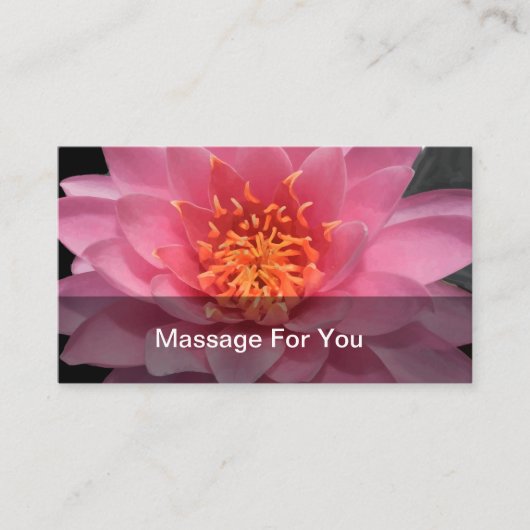 Massage Business Cardテンプレート 名刺 (正面)